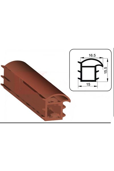 Geylani 6 Meter Brown Steel Door Wick Gasket
