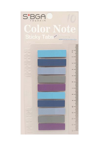 sibga tasarım Transparent Colored Post-It Note Paper - 200 Sheets Bookmark Sticker