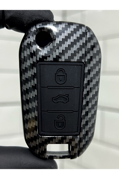 GMA KEYS Θήκη κλειδιού Peugeot 301-308 Opel Combo Black Carbon Switchblade