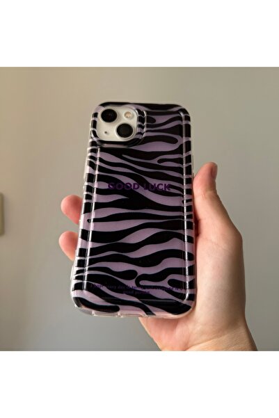 FİŞNEİLETİŞİM İPHONE 13/14 UYUMLU ZEBRA DESENLİ KILIF (KALIN SİLŞKON)