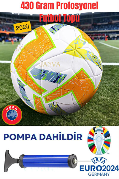 Janva Uefa Champions League - كرة قدم مقطوعة بالليزر بوزن 430 جرامًا، ومضخة ت...