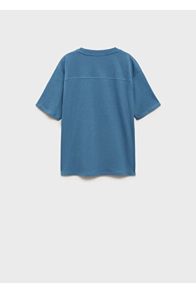 MANGO Kids Kayık desenli pamuklu tişört