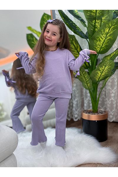 GÖKJOY BUTİK Premi̇Um Kali̇Te Kolari Fi̇Yonk Detailed Girl's Tights Set