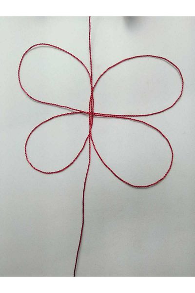 Eskişehir hobi sanat 0.8 mm 20 Meters Rosary Rope Dark Red