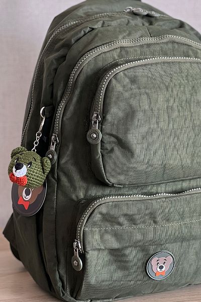 MORCA Unisex Army Khaki Backpack - Klinkir Αδιάβροχο Ύφασμα - Με θήκη Laptop 40x30cm - 18LT