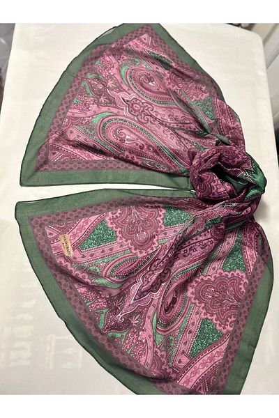 ALTUNTAŞ Ethnic Patterned Shal 75 X 190 mm Retro Soft Shal