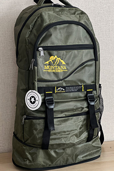 NEMO BAGS حقيبة ظهر كبيرة منفاخ كاكي لتسلق الجبال بسعة 55 لترًا - حقيبة تخييم مقاومة للماء