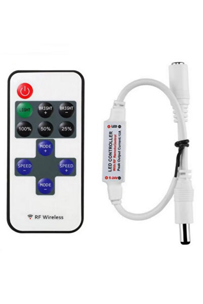 Genel Markalar Rf Uzaktan Kumandalı Şerit Led Dimmer Led Işık Kontrolü Uzakta...