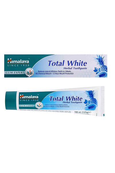 Himalaya Total White Shiny Whiteness Herbal Toothpaste 125 Gr