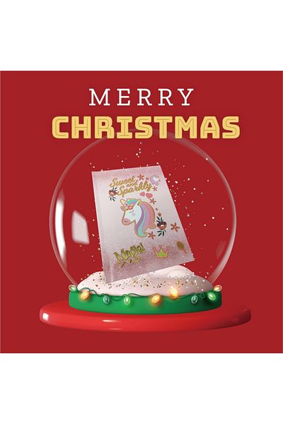 Dadacuq Album de însemnări pentru fete cu blocare „Sweet and Sparkly” 13*9 cm 48 coli