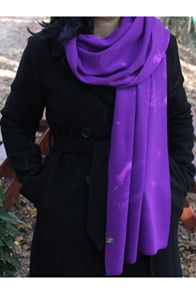 MODA وشاح محبوك فاخر، نسيج ناعم، 100% أكريليك، تصميم بسيط وأنيق