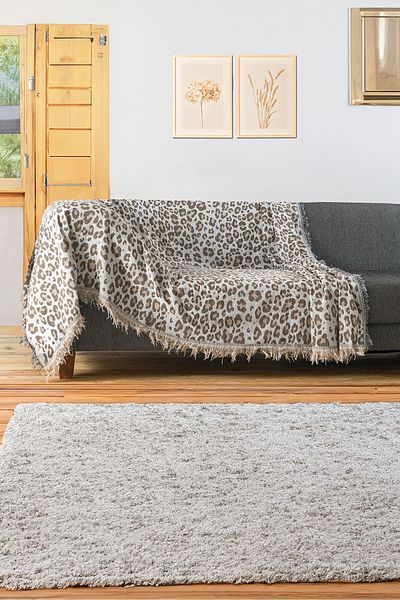 Magu Double Sided Leopard Patterned Cotton Woven Soft Anti-Sweat Anti-Slip Non-Packing Sofa Sofa Bed Cover