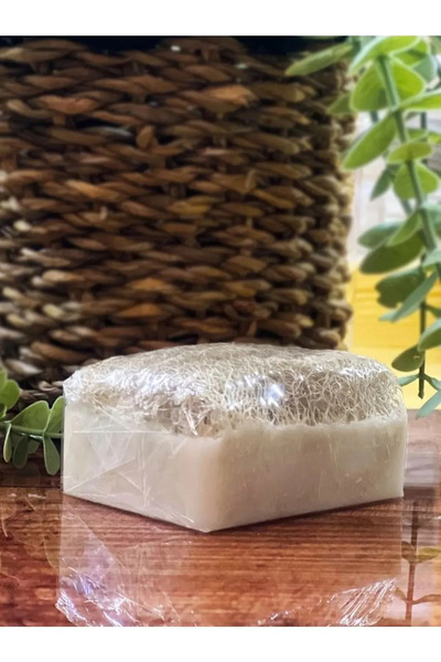 Doğal El Yapımı Pirinç Özlü Kabak Lifli Sabun 100gr