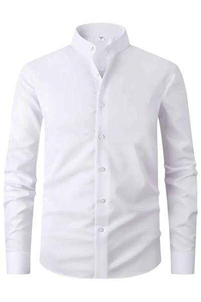 Uniquetrenders Ανδρικά πουκάμισα 2 τεμαχίων με γιακά με λεπτή εφαρμογή που αναπνέει εύκολα και σιδερώνει Four Seasons