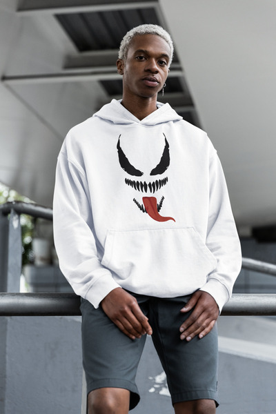 SEVBANO Dizajnirana unisex majica sa kapuljačom sa otisnutim likom Venom-a