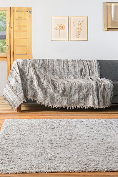 BH Pamuklu Lüks Kaymaz Koltuk Örtüsü | Koltuk Şalı | Çok Amaçlı Örtü