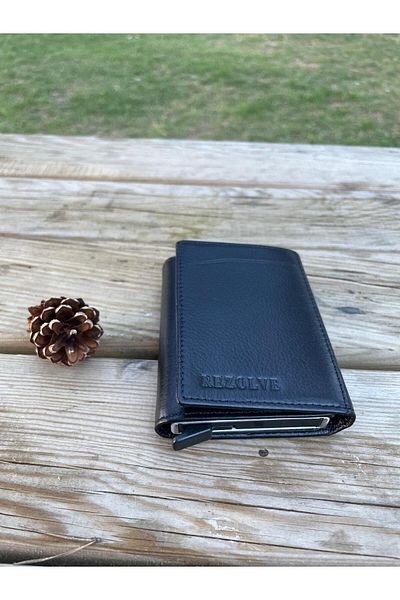 PremiumAccessory 100% Genuine Leather Resolve Mechanism Wallet