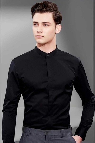Uniquetrenders Мъжка риза Four Seasons с яка Judge, комплект от 2 бр., с прилепнала кройка, дишаща и лесна за гладене