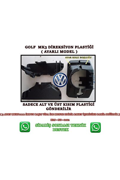HLSNC Volkswagen  VW GOLF 3 Ayarlı Direksiyon Alt ve Üst Bakaliti & Plastiği ...