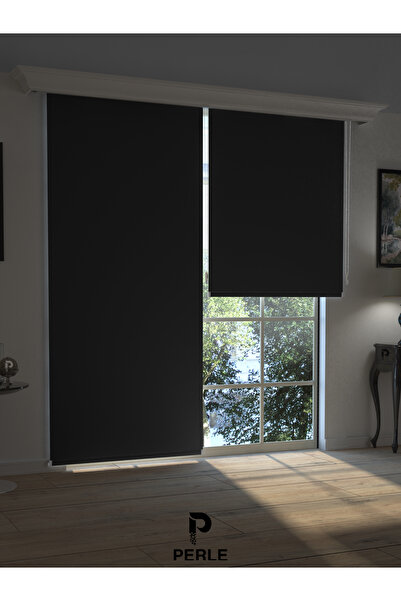 Perle Siyah Blackout Stor Perde Tam Karartma Yüksek Kalite SUPERBLACKOUT