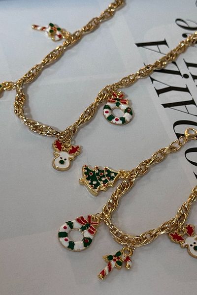 Trendy Butik New Year Necklace Bracelet Set