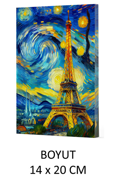 dokuzyayinlari VIVAGO ART VAN GOGH EIFFEL TOWER دفتر ملاحظات مخطط 14 × 20 سم ...