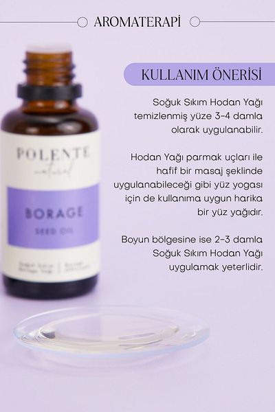 Polente Natural Borage Borage Oil - 30 ml Cold Pressed