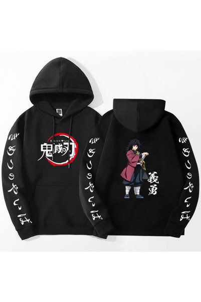 GALASHOP Demon Slayer Anime Kapşonlu Üstler