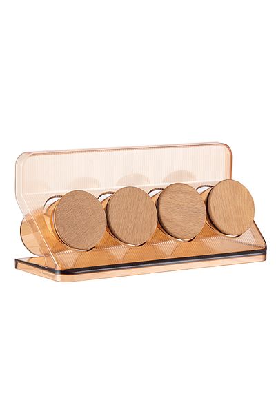 Madame Coco Salvi Amber 4-Piece Spice Holder Set