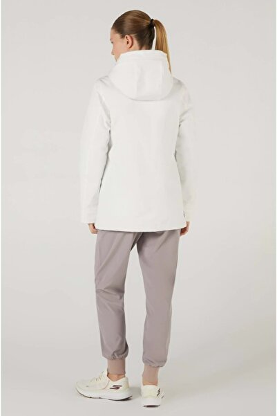 SKECHERS S242041 W Outerwear Padded Jacket Kadın Mont Kadın Kaban BEYAZ