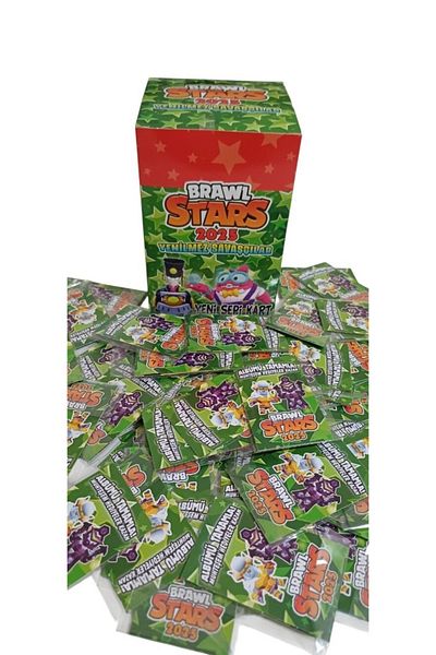 BRAWL STARS 200 Pack of 2 Invincible Hologram Warriors Cards - Attention
