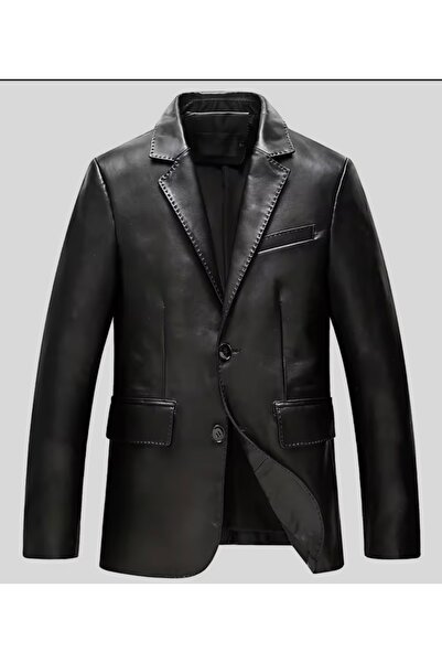 DESAR CLASSİC ERKEK BLAZER HAKİKİ DERİ CEKET