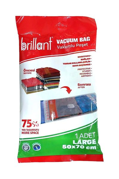 Brillant Vacuum Bag, Set of 2, Large Size 50x70