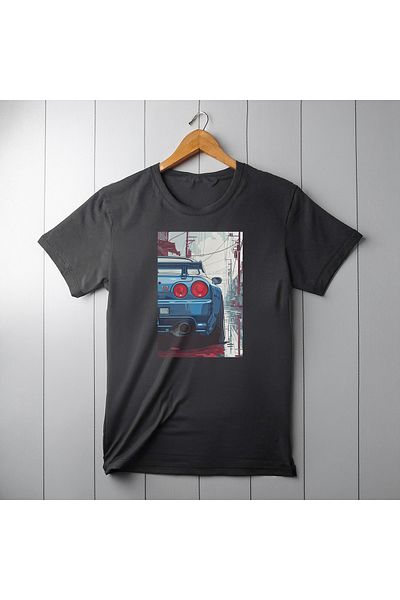 Ozzy Ψηφιακό μπλουζάκι με μοτίβο αυτοκινήτου Unisex GTR