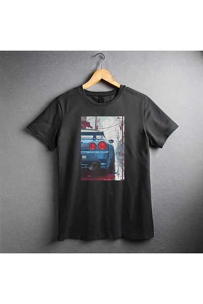 Ozzy Ψηφιακό μπλουζάκι με μοτίβο αυτοκινήτου Unisex GTR