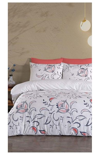 JOLLY HOME Set cuvertură dublu matlasată 4 anotimpuri - Magnolia Blue