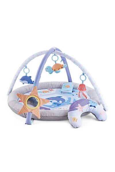 A Thousand & One Cuddles Plush Ocean Theme Baby Playmat w/ Toys