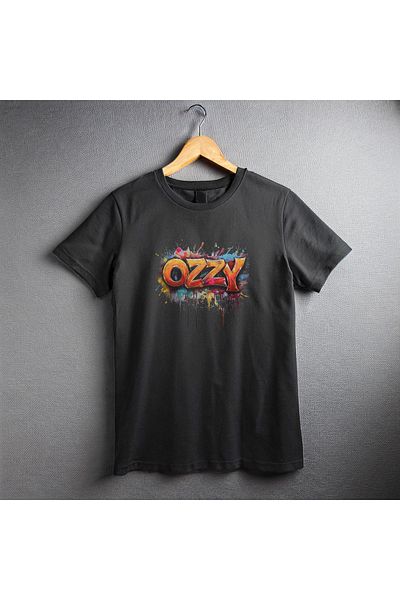 Ozzy Ψηφιακό μπλουζάκι με λογότυπο Unisex Ozzy-3 μοτίβο