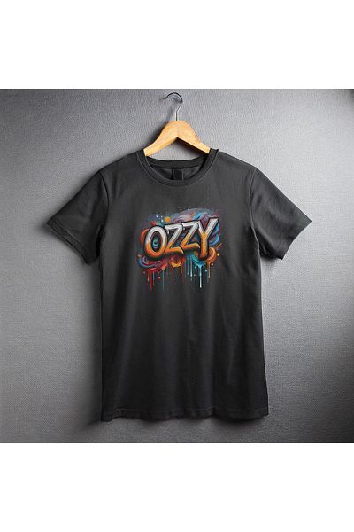 Ozzy Ψηφιακό μπλουζάκι με λογότυπο Unisex Ozzy-4 μοτίβο