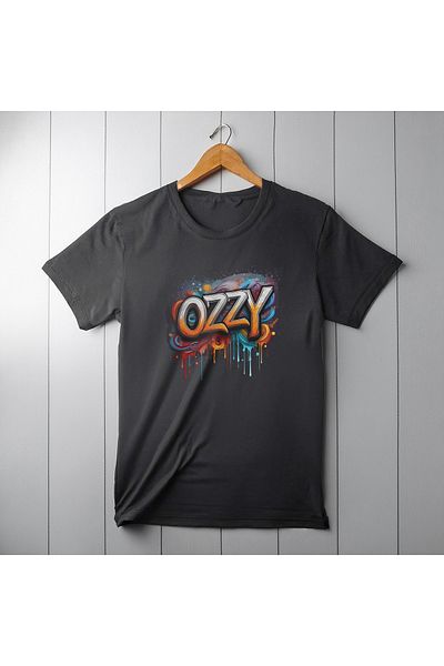 Ozzy Ψηφιακό μπλουζάκι με λογότυπο Unisex Ozzy-4 μοτίβο