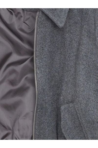 LC Waikiki Lcw Kids Anthracite Shirt Collar Girls' Stamp Coat