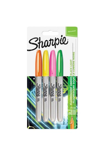 Sharpie Sharpıe Permanent Fıne 4-Piece Neon Colors Felted Pen1985855