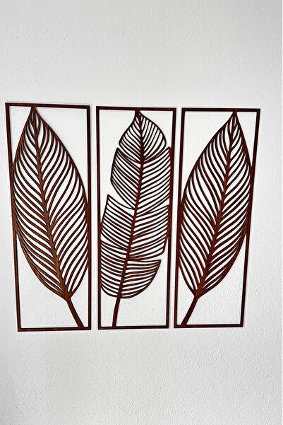 lina hobby Dekoratif Yaprak Desenli Duvar Tablosu