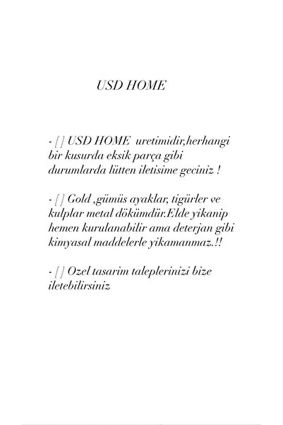 USD HOME 6 Lı Çift Dal Mineli Papatya Vidalı Kahve Servis Sunum Tepsileriyle Uyumludur Tepsi Değildir