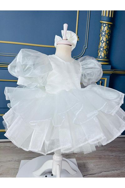 Star Kids Rochie tutu albă fetiță copil