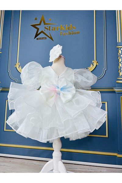 Star Kids Rochie tutu albă fetiță copil