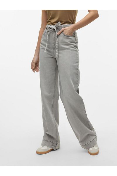 Vero Moda Weit geschnitten VMKATHY Super High Waist Weiter Beinschnitt Jeans