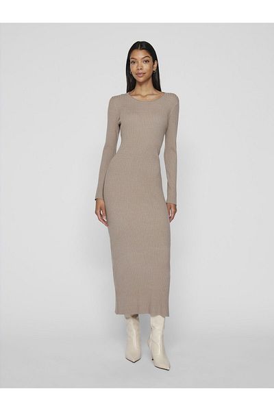 VILA Strickkleid Maxi