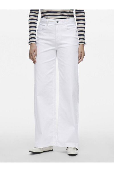 VILA Jeans mit weiter Passform und hoher Taille