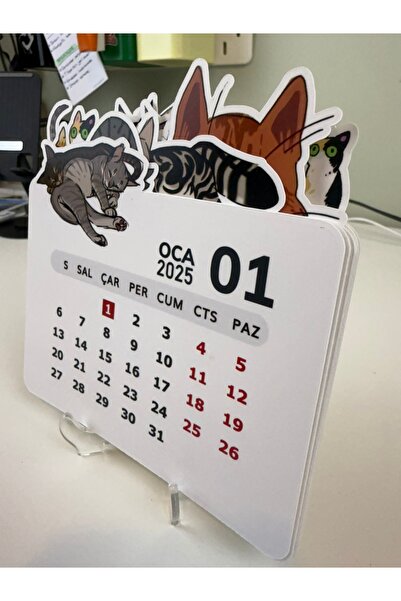 cakaybu Sevimli Kedi Temalı 2026 Takvim